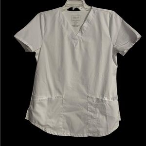 Cherokee White Scrub Top small